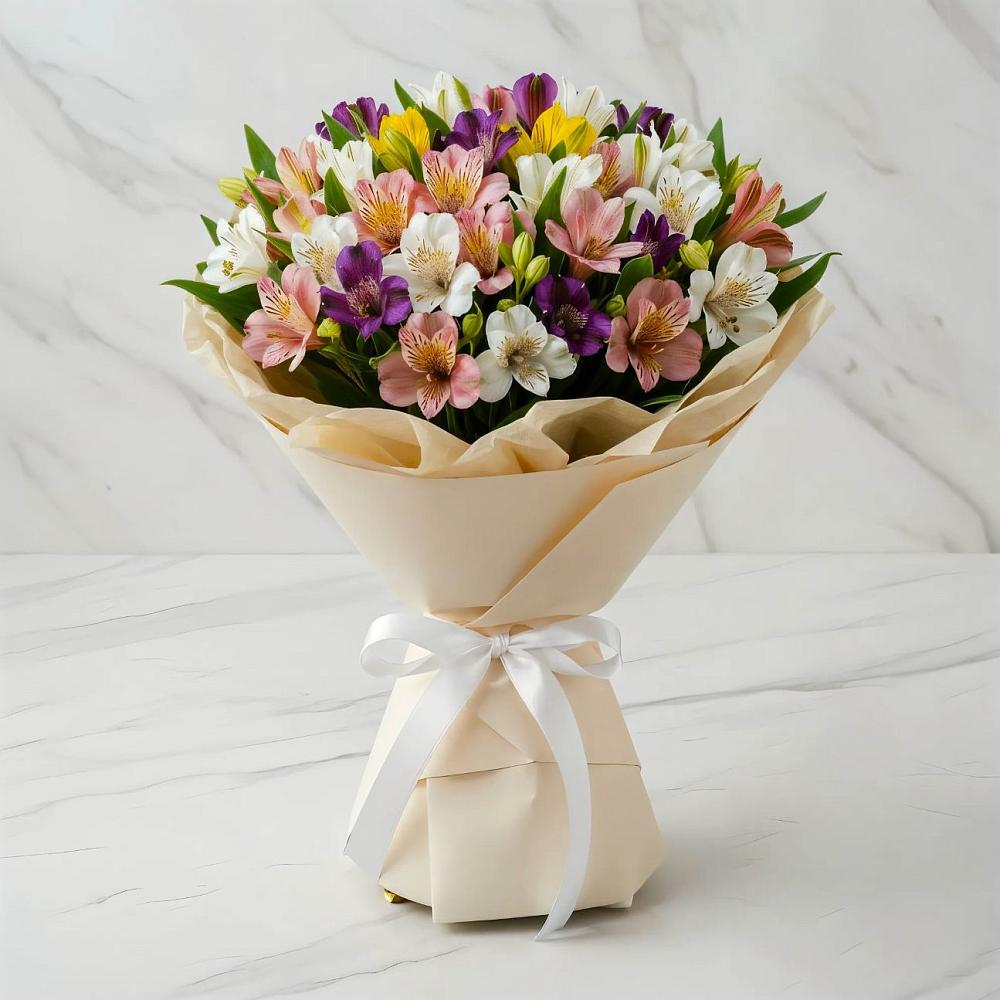 Букет цветов из: Альстромерии в Заворово