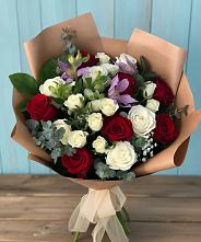 Букет цветов из:  Розы и Альстромерии в Заворово