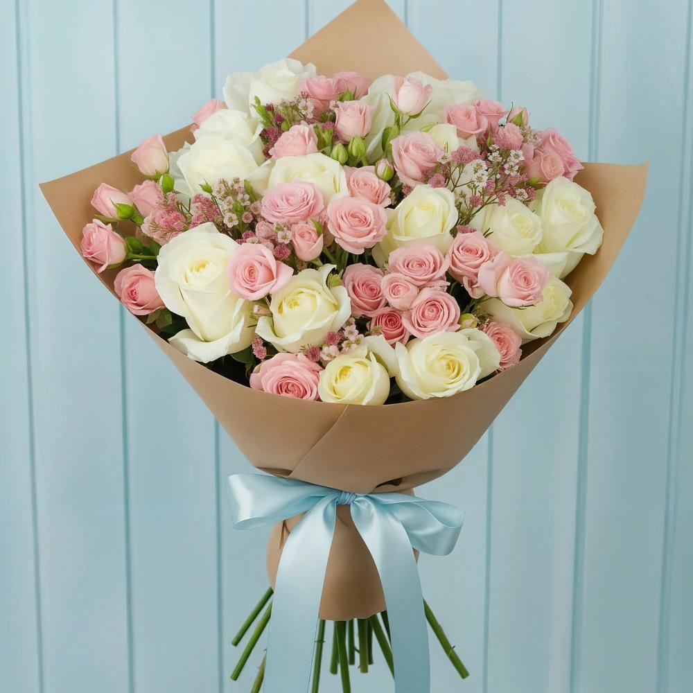 Букет романтичный подарок в Заворово Букет цветов из: Розы в Заворово