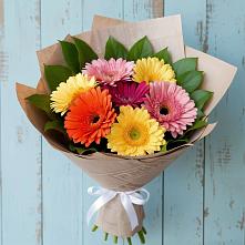Букет яркий день в Заворово Букет цветов из:  Герберы в Заворово