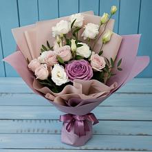 Букет цветов из:  Розы и Лизиантусы #REPLACE_PRED# Заворово