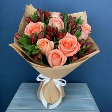 Букет цветов из:  Розы и Альстромерии в Заворово