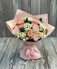 Букет цветов из:  Гвоздики, Розы и Хризантемы в Заворово