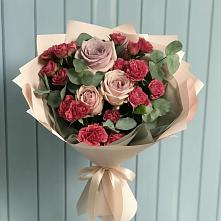 Букет цветов из:  Гвоздики и Розы в Заворово