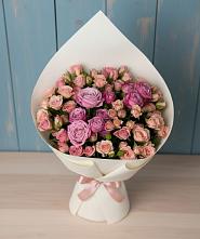 Букет Нежная розовость в Заворово Букет цветов из:  Розы в Заворово